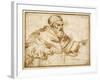 Clement VII Seated at a Table-Giorgio Vasari-Framed Giclee Print