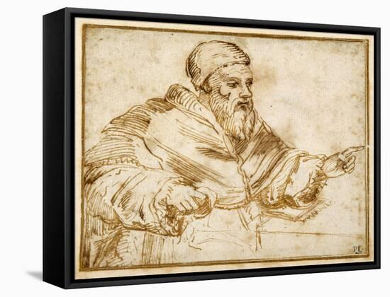 Clement VII Seated at a Table-Giorgio Vasari-Framed Stretched Canvas