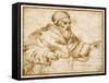 Clement VII Seated at a Table-Giorgio Vasari-Framed Stretched Canvas