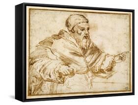 Clement VII Seated at a Table-Giorgio Vasari-Framed Stretched Canvas