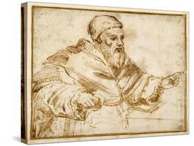Clement VII Seated at a Table-Giorgio Vasari-Stretched Canvas