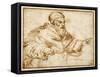 Clement VII Seated at a Table-Giorgio Vasari-Framed Stretched Canvas