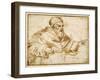 Clement VII Seated at a Table-Giorgio Vasari-Framed Giclee Print