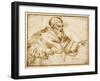 Clement VII Seated at a Table-Giorgio Vasari-Framed Giclee Print