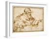 Clement VII Seated at a Table-Giorgio Vasari-Framed Giclee Print