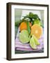 Clementines and Limes with Leaves-null-Framed Photographic Print