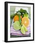 Clementines and Limes with Leaves-null-Framed Photographic Print