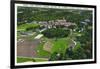 Clemson, South Carolina - Clemson College and Stadium Aerial View-Lantern Press-Framed Art Print