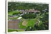 Clemson, South Carolina - Clemson College and Stadium Aerial View-Lantern Press-Stretched Canvas