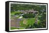 Clemson, South Carolina - Clemson College and Stadium Aerial View-Lantern Press-Framed Stretched Canvas