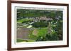 Clemson, South Carolina - Clemson College and Stadium Aerial View-Lantern Press-Framed Art Print