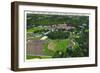 Clemson, South Carolina - Clemson College and Stadium Aerial View-Lantern Press-Framed Art Print