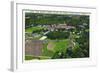 Clemson, South Carolina - Clemson College and Stadium Aerial View-Lantern Press-Framed Art Print