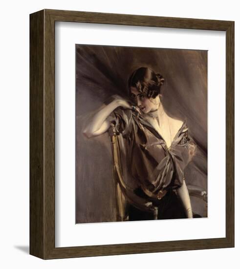 Cleo de Merode, 1901-Giovanni Boldini-Framed Art Print