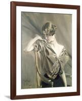 Cleo De Merode, Famous Dancer at the Opera in Paris-Giovanni Boldini-Framed Art Print