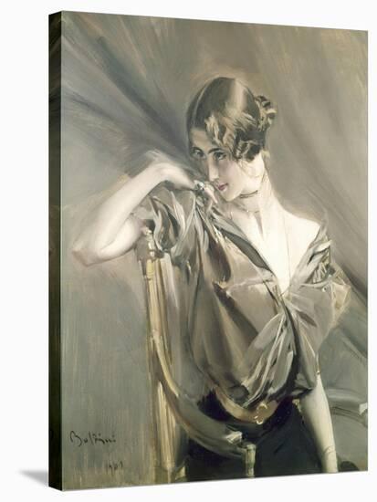 Cleo De Merode, Famous Dancer at the Opera in Paris-Giovanni Boldini-Stretched Canvas