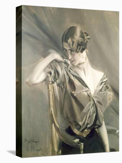 Cleo De Merode, Famous Dancer at the Opera in Paris-Giovanni Boldini-Stretched Canvas