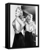 Cleo Moore at Home Posing for Photographers, 1955-null-Framed Stretched Canvas