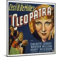 Cleopatra, 1934, Directed by Cecil B. Demille-null-Mounted Giclee Print