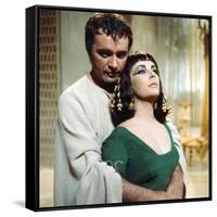 CLEOPATRA, 1963 directed by JOSEPH L. MANKIEWICZ Richard Burton / Elizabeth Taylor (photo)-null-Framed Stretched Canvas