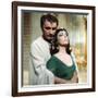 CLEOPATRA, 1963 directed by JOSEPH L. MANKIEWICZ Richard Burton / Elizabeth Taylor (photo)-null-Framed Photo