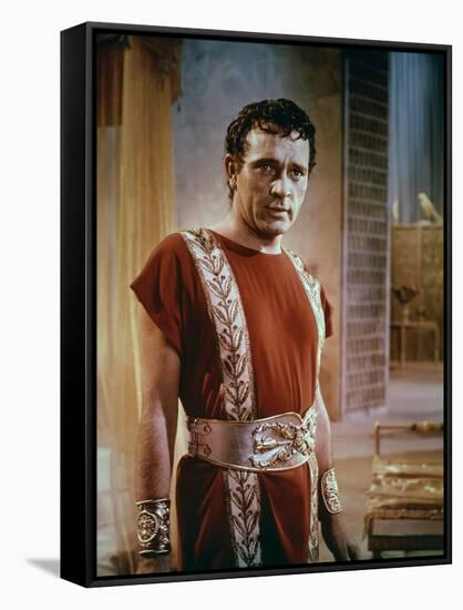 CLEOPATRA, 1963 directed by JOSEPH L. MANKIEWICZ Richard Burton (photo)-null-Framed Stretched Canvas