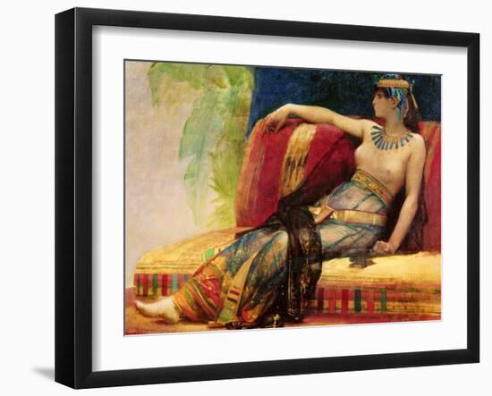 Cleopatra (69-30 BC), Preparatory Study for "Cleopatra Testing Poisons on the Condemned Prisoners"-Alexandre Cabanel-Framed Giclee Print