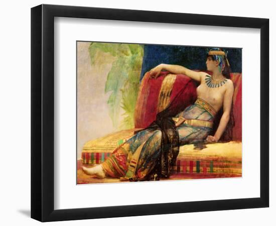 Cleopatra (69-30 BC), Preparatory Study for "Cleopatra Testing Poisons on the Condemned Prisoners"-Alexandre Cabanel-Framed Premium Giclee Print