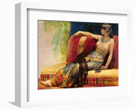 Cleopatra (69-30 BC), Preparatory Study for "Cleopatra Testing Poisons on the Condemned Prisoners"-Alexandre Cabanel-Framed Premium Giclee Print