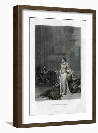 Cleopatra and Caesar (Anthony and Cleopatr), 19th Century-JC Armytage-Framed Giclee Print