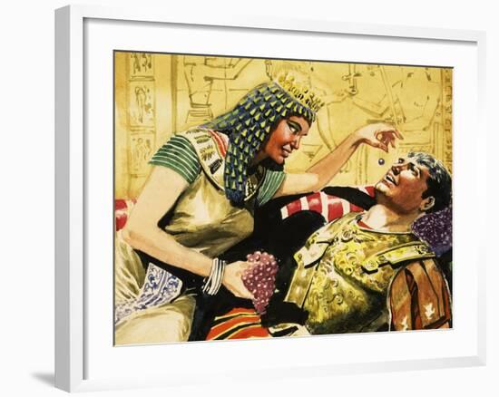 Cleopatra and Caesar-Don Lawrence-Framed Giclee Print