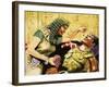 Cleopatra and Caesar-Don Lawrence-Framed Giclee Print