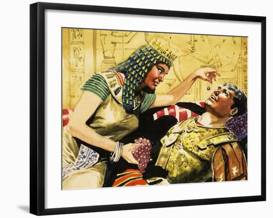 Cleopatra and Caesar-Don Lawrence-Framed Giclee Print