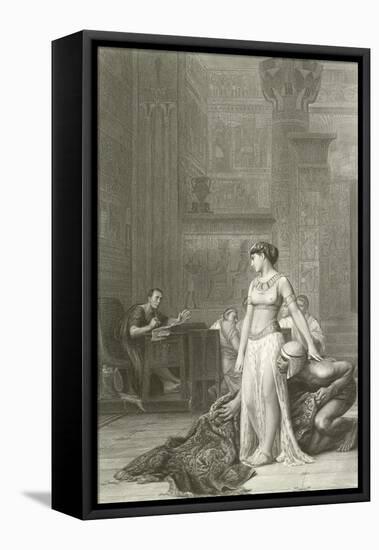 Cleopatra and Caesar-Jean Leon Gerome-Framed Stretched Canvas