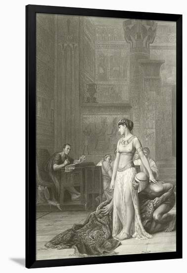 Cleopatra and Caesar-Jean Leon Gerome-Framed Giclee Print