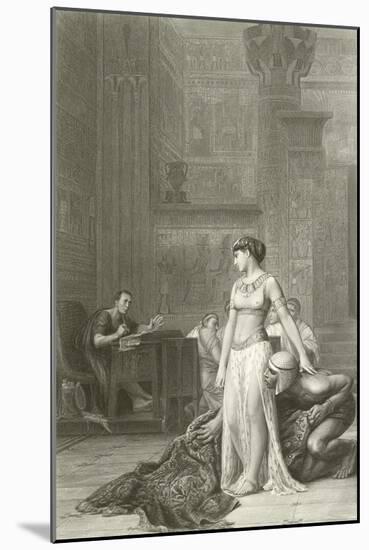 Cleopatra and Caesar-Jean Leon Gerome-Mounted Premium Giclee Print