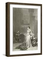 Cleopatra and Caesar-Jean Leon Gerome-Framed Giclee Print