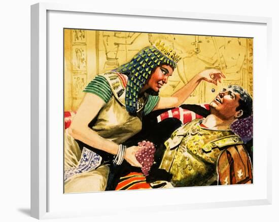 Cleopatra and Mark Antony-Don Lawrence-Framed Giclee Print