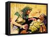 Cleopatra and Mark Antony-Don Lawrence-Framed Stretched Canvas