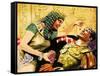 Cleopatra and Mark Antony-Don Lawrence-Framed Stretched Canvas