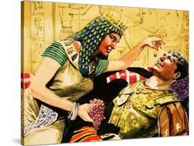 Cleopatra and Mark Antony-Don Lawrence-Stretched Canvas