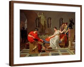 Cleopatra and Octavian, 1787-88-Louis Gauffier-Framed Giclee Print