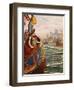 Cleopatra at the Battle of Actium-Tancredi Scarpelli-Framed Giclee Print