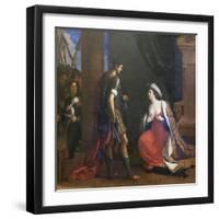 Cleopatra before Octavianus, 1640-Guercino-Framed Giclee Print