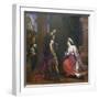 Cleopatra before Octavianus, 1640-Guercino-Framed Giclee Print