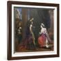 Cleopatra before Octavianus, 1640-Guercino-Framed Giclee Print