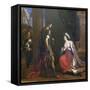 Cleopatra before Octavianus, 1640-Guercino-Framed Stretched Canvas