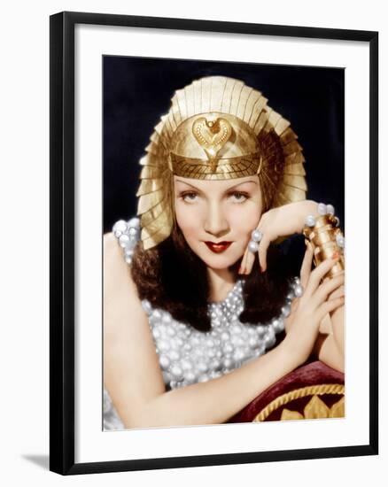 Cleopatra, Claudette Colbert, 1934-null-Framed Photo