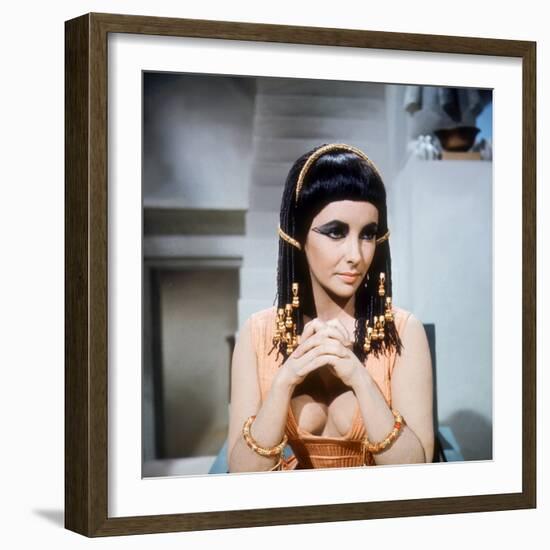 Cleopatra, Elizabeth Taylor, Directed by Joseph L. Mankiewicz, 1963-null-Framed Photo