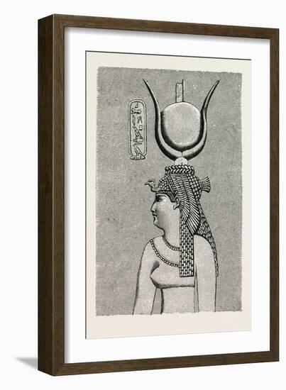 Cleopatra, from an Egyptian Representation. Egypt, 1879-null-Framed Giclee Print
